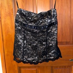 Lace Strapless Top